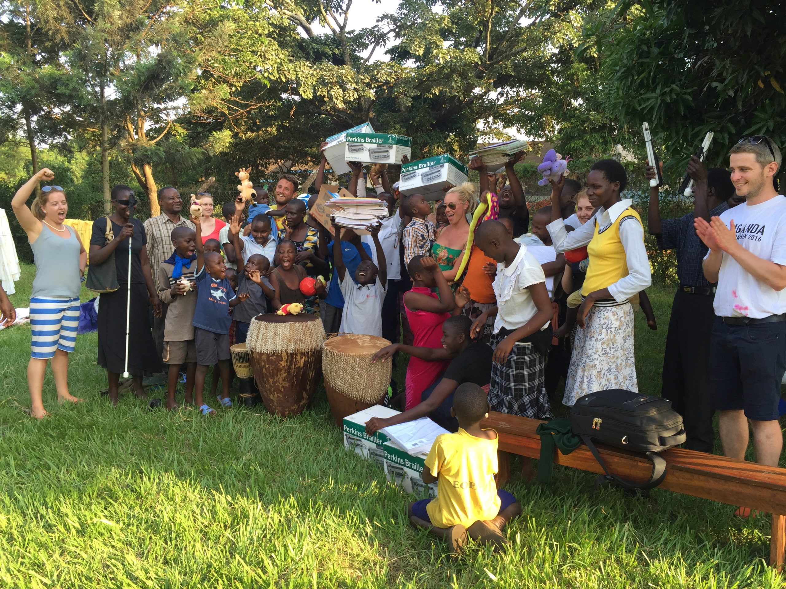 Irishman Spends Christmastime with Blind children in Jinja